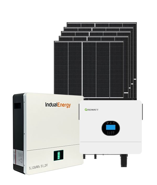 Zestaw Fotowoltaiczny off-grid GROWATT 6kW z magazynem energii LiFePO4 5kWh, 6x PV
